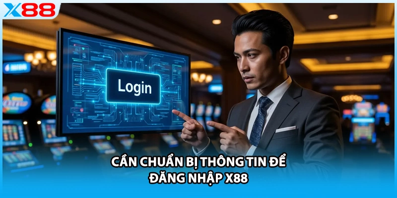 Cần chuẩn bị thông tin để đăng nhập X88